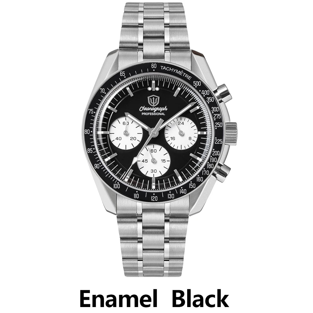 Watchdives New Wd1863 Quartz Men Watch VK63 Chronograph Bubble Sapphire Waterproof 39Mm Steel Top Brand Luxury Business Watch
