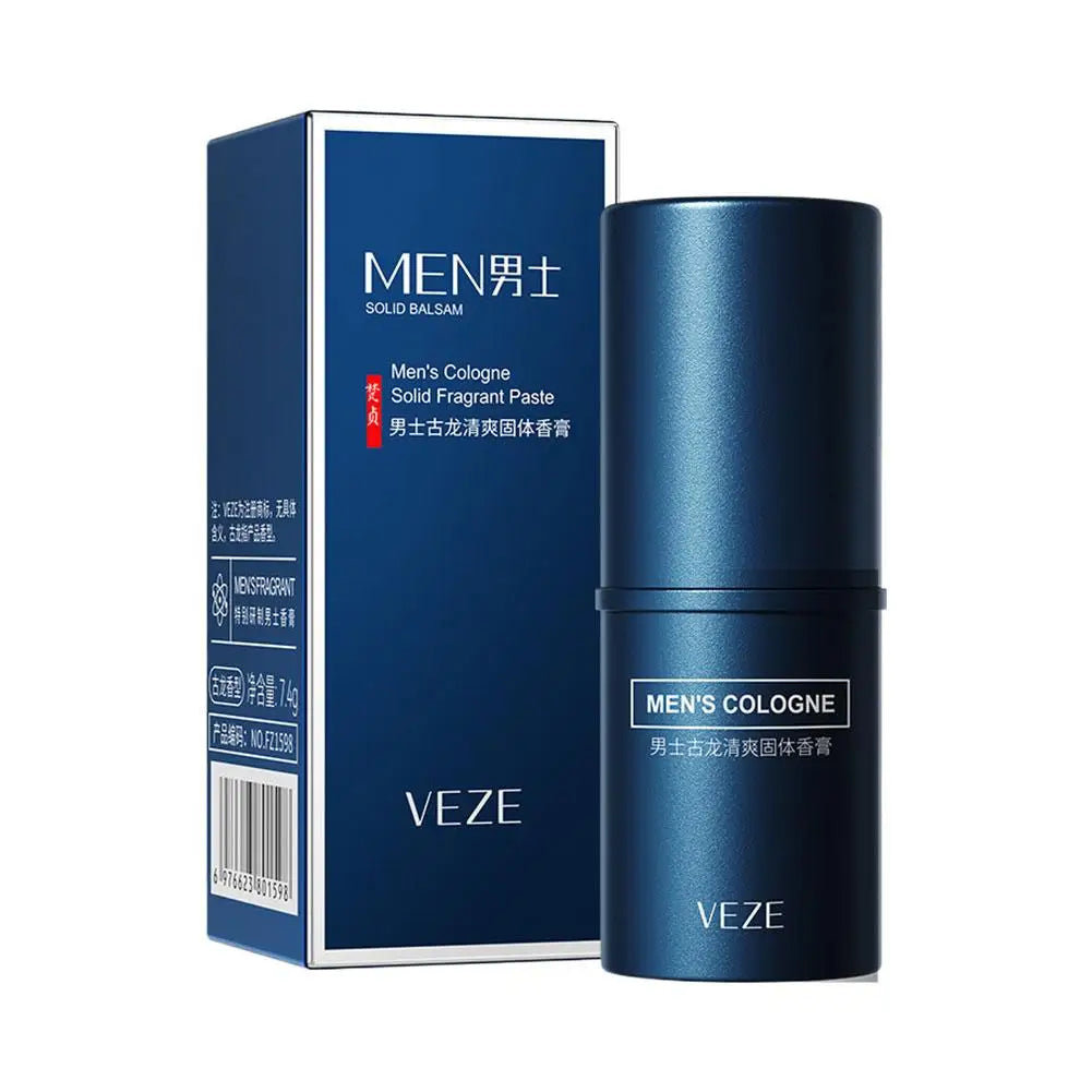 Men's Cologne Solid Fragrant Paste - 7.4g Long Lasting Dating Fragrance - Woody Scent Solid Fragrance For Men Enhance Charm