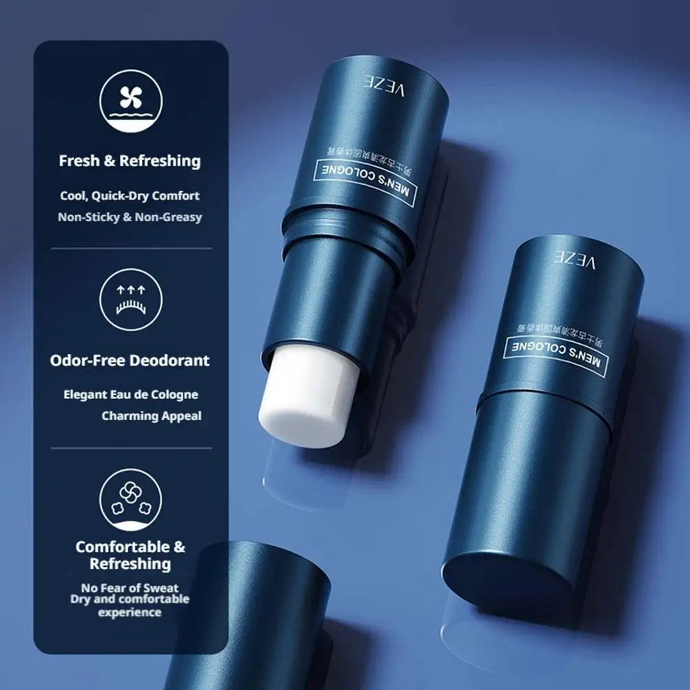 Men's Cologne Solid Fragrant Paste - 7.4g Long Lasting Dating Fragrance - Woody Scent Solid Fragrance For Men Enhance Charm