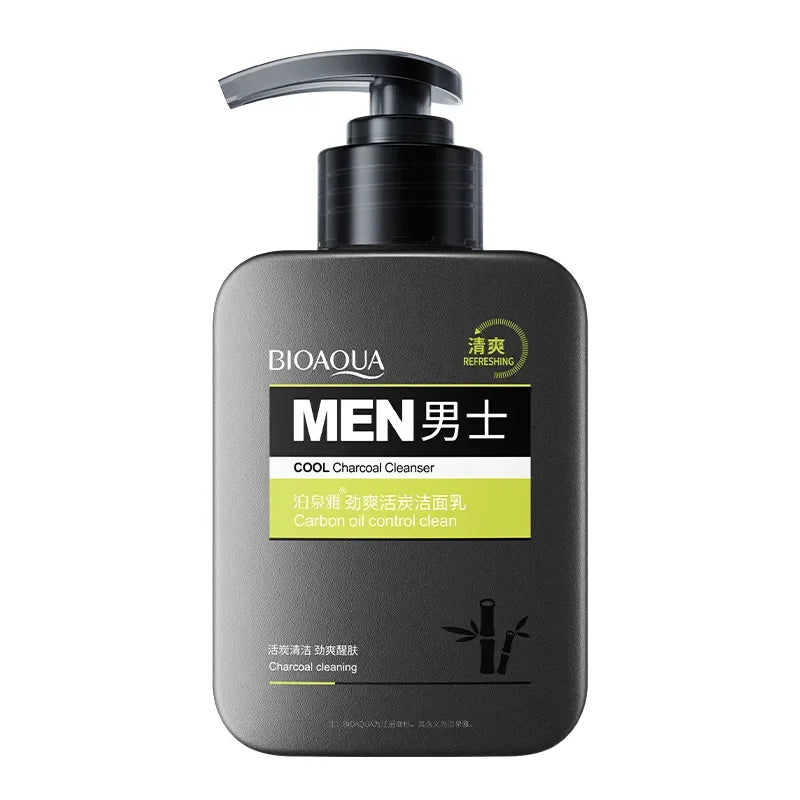 BIOAQUA Men's Charcoal Deep Cleansing Face Wash