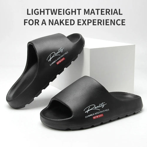 Comfortable And Lightweight Outdoor Slippers, Non-Slip Home Summer Beach Slippers, Same Style For Men And Women（No Shoe Box）
